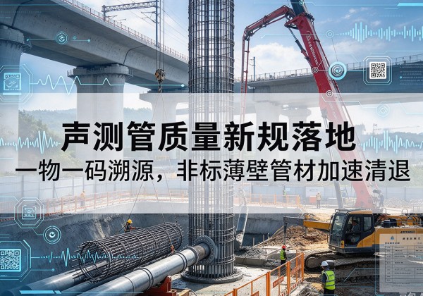 南城声测管质量新规落地，一物一码溯源，非标薄壁管材加速清退